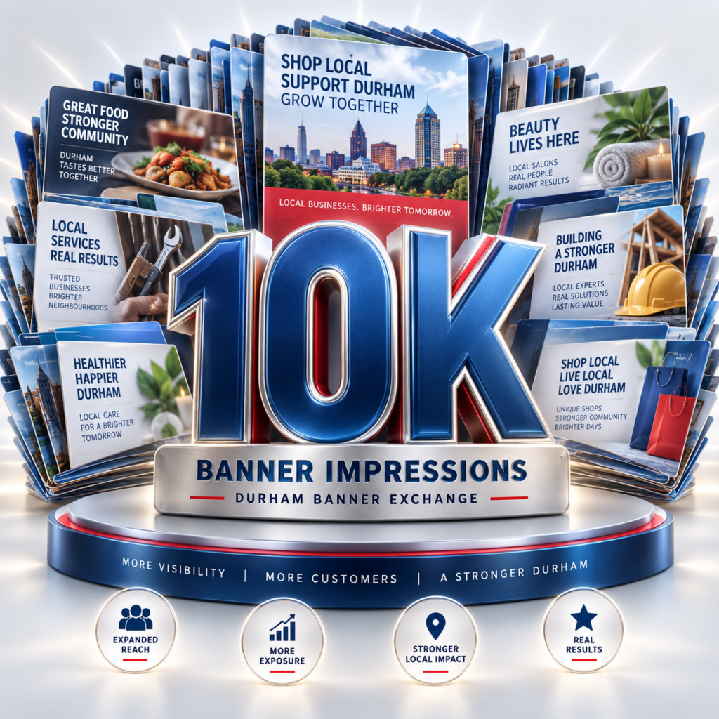 Durham Banner Exchange 10,000 banner impressions package