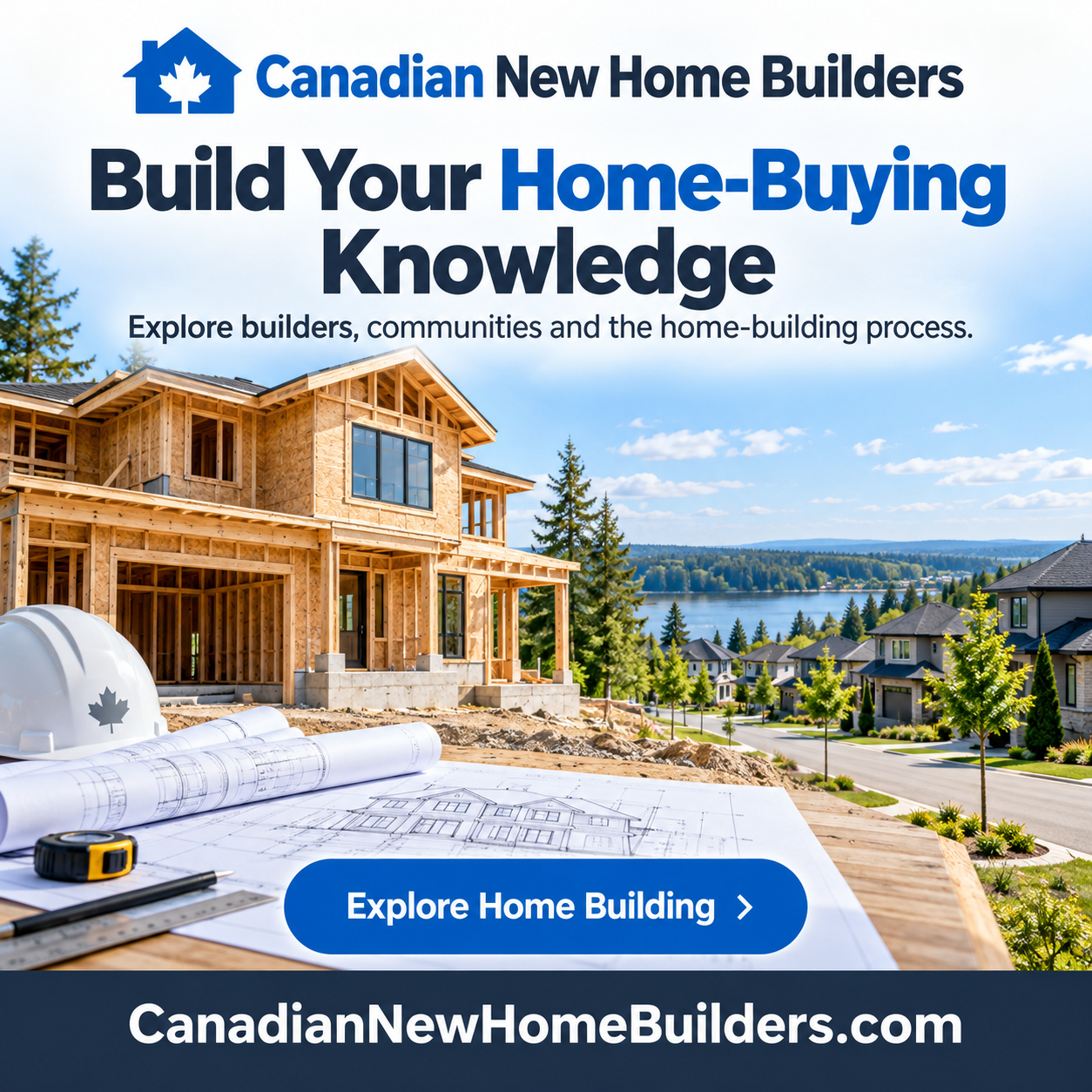 Canadian New Home Builders square advertisement — CanadianNewHomeBuilders.com