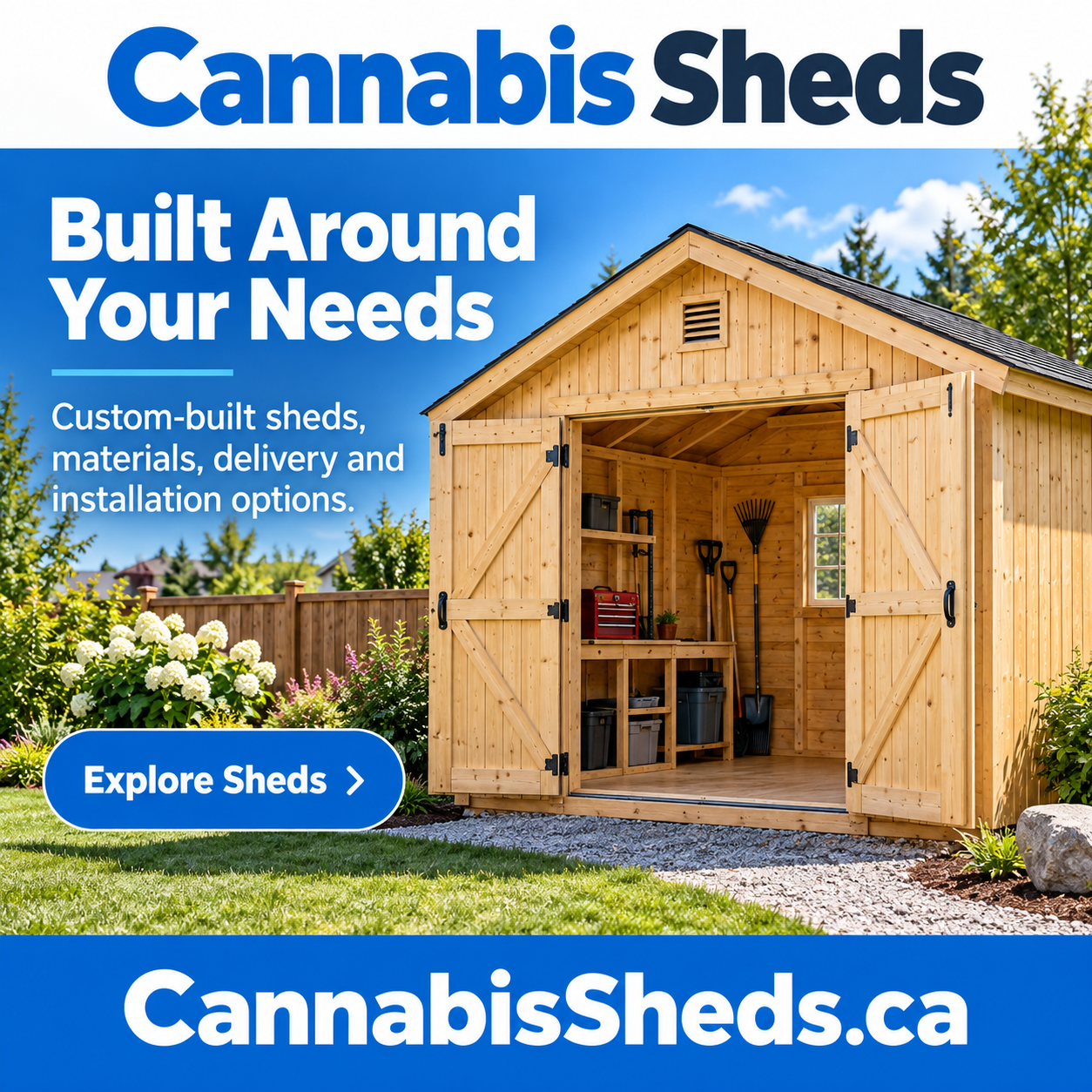 Cannabis Sheds square advertisement — CannabisSheds.ca