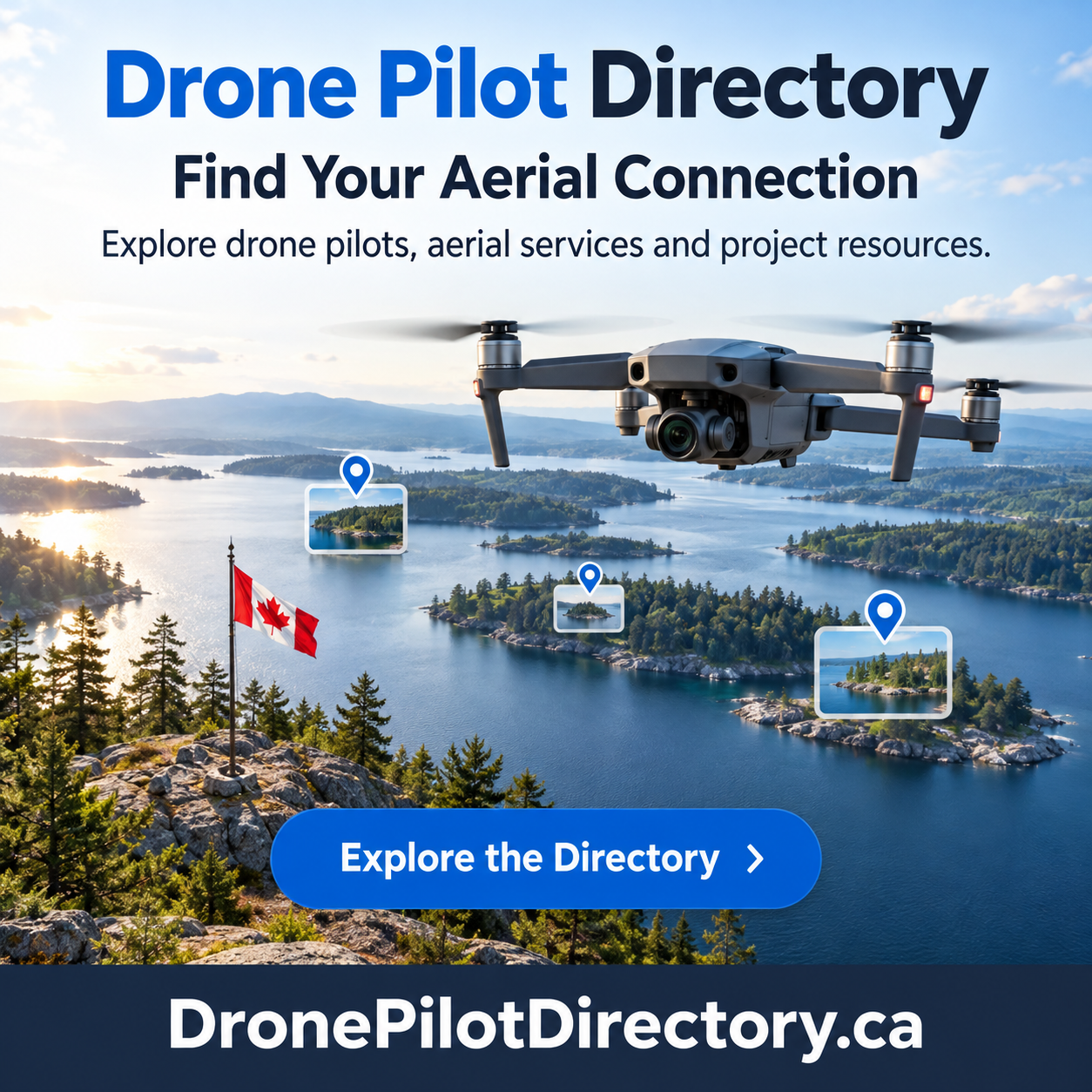 Drone Pilot Directory square advertisement — DronePilotDirectory.ca