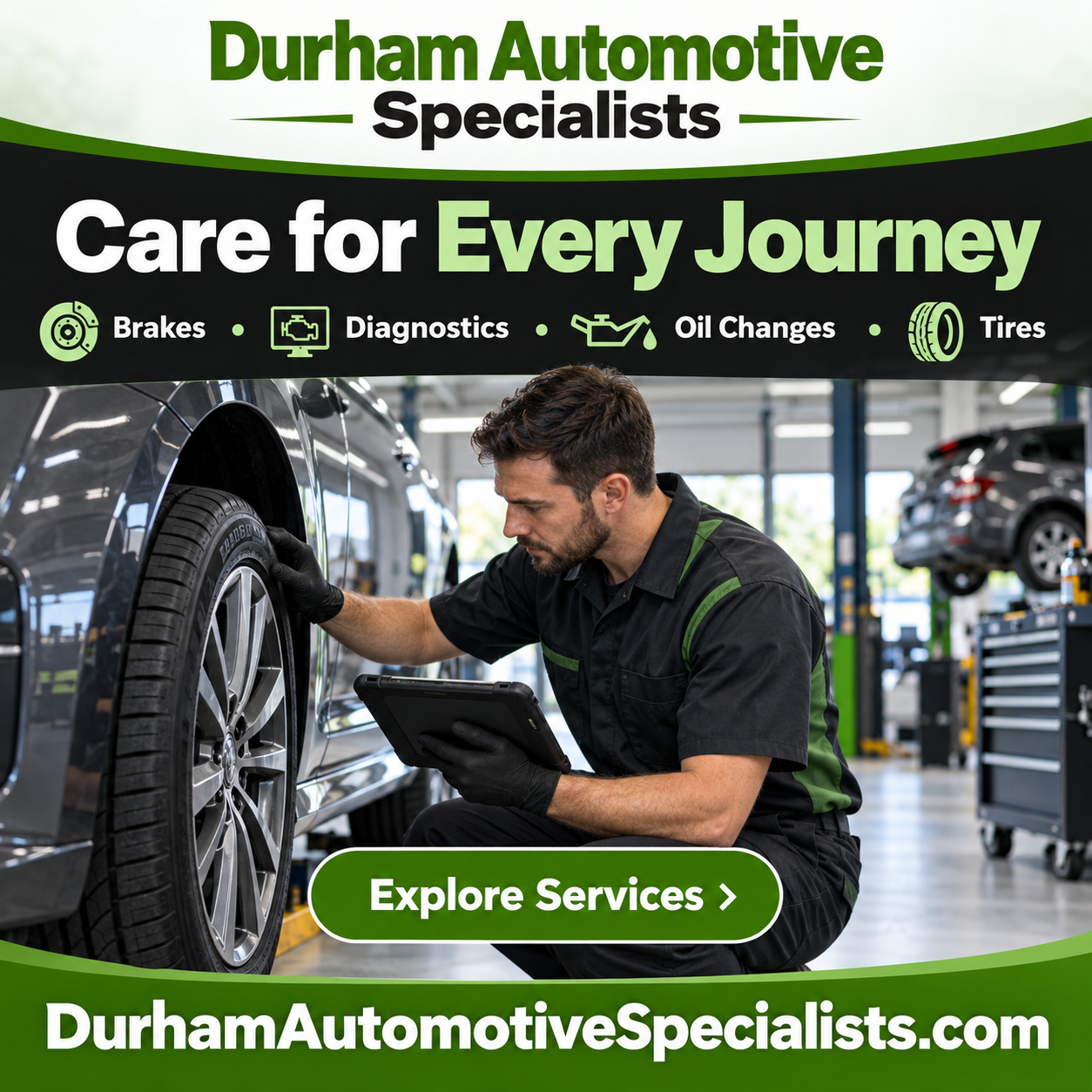 Durham Automotive Specialists square advertisement — DurhamAutomotiveSpecialists.com