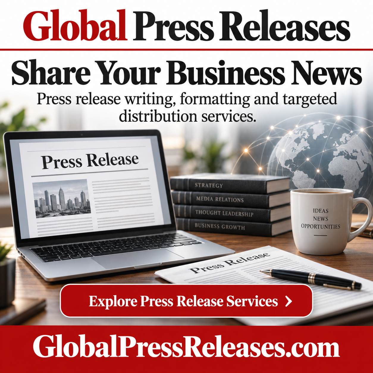 Global Press Releases square advertisement — GlobalPressReleases.com