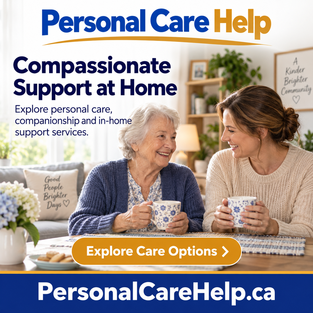 Personal Care Help square advertisement — PersonalCareHelp.ca