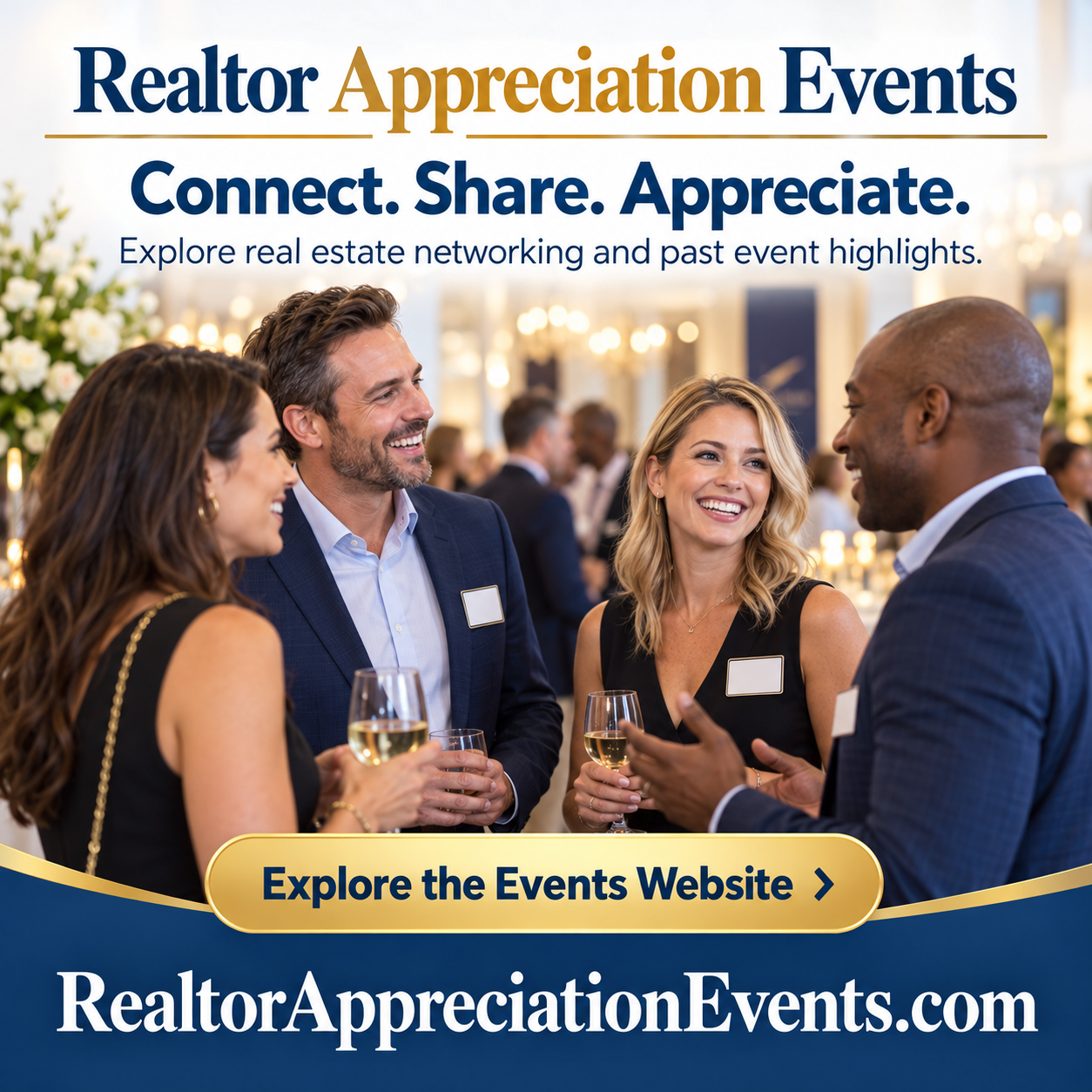 Realtor Appreciation Events square advertisement — RealtorAppreciationEvents.com