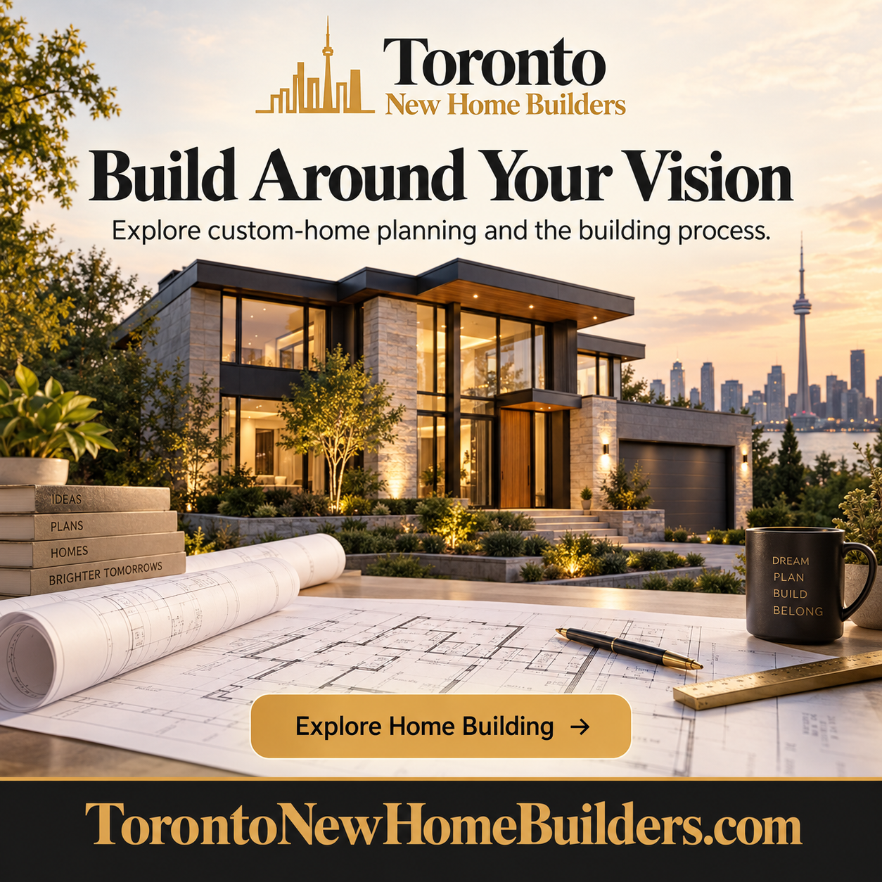 Toronto New Home Builders square advertisement — TorontoNewHomeBuilders.com
